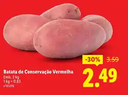 Lidl Batata de Conservação Vermelha promoção