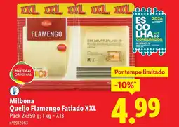 Lidl Milbona Queijo Flamengo Fatiado XXL promoção