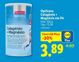 Lidl Optisana Colagénio + Magnésio em Pó promoção