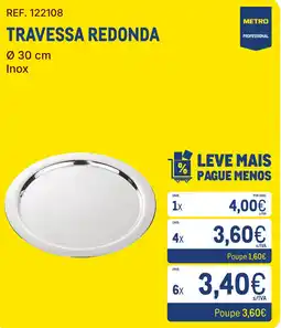 Makro Travessa redonda promoção