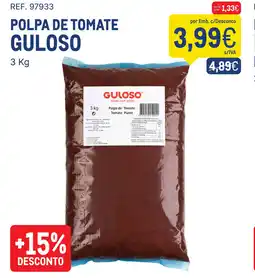 Makro Polpa de tomate guloso promoção