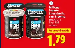 Lidl Milbona Iogurte Stracciatella com Proteína promoção