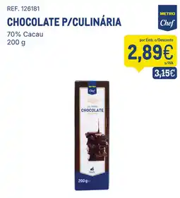 Makro Chocolate p/culinária promoção