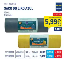 Makro Saco do lixo azul promoção
