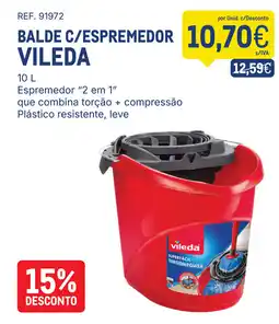 Makro Balde c/espremedor vileda promoção