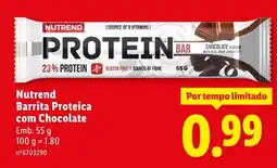 Lidl Nutrend Barrita Proteica com Chocolate promoção