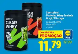 Lidl Sportyfeel Proteína Whey Isolada Maçã/ Pêssego promoção