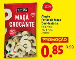 Lidl Alesto Fatias de Maçã Desidratada promoção