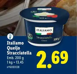 Lidl Italiamo Queijo Stracciatella promoção