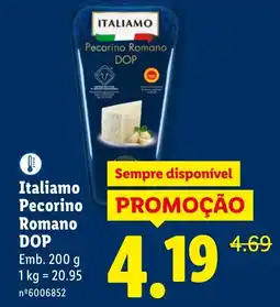 Lidl Italiamo Pecorino Romano DOP promoção