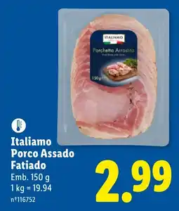 Lidl Italiamo Porco Assado Fatiado promoção