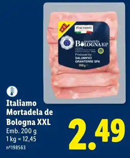 Lidl Italiamo Mortadela de Bologna XXL promoção