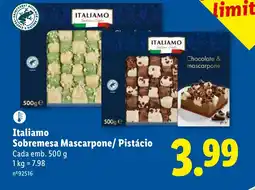 Lidl Italiamo Sobremesa Mascarpone/ Pistácio promoção