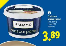 Lidl Italiamo Mascarpone promoção