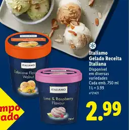 Lidl Italiamo Gelado Receita Italiana promoção
