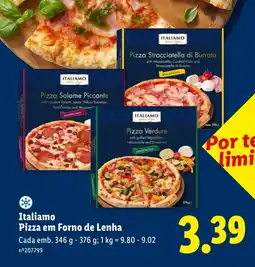 Lidl Italiamo Pizza em Forno de Lenha promoção