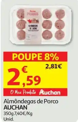 Auchan Almôndegas de Porco AUCHAN promoção