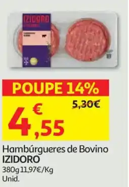 Auchan Hambúrgueres de Bovino IZIDORO promoção