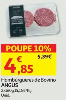 Auchan Hambúrgueres de Bovino ANGUS promoção