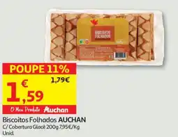 Auchan Biscoitos Folhados AUCHAN promoção