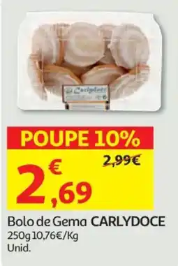 Auchan Bolo de Gema CARLYDOCE promoção
