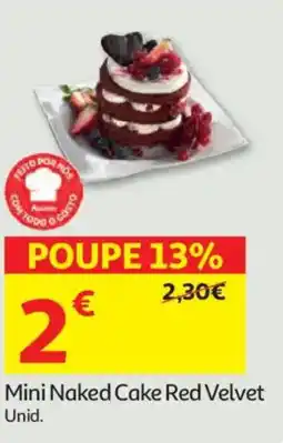 Auchan Mini Naked Cake Red Velvet Unid. promoção