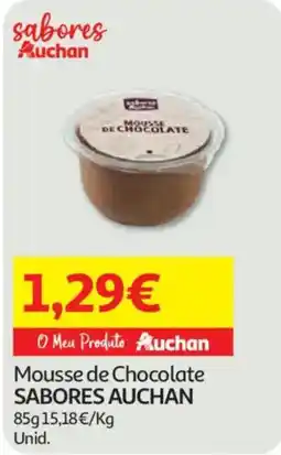 Auchan Mousse de Chocolate SABORES AUCHAN promoção