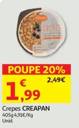 Auchan Crepes CREAPAN promoção
