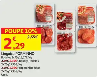 Auchan Linguiça PORMINHO promoção