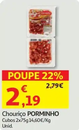 Auchan Chouriço PORMINHO promoção