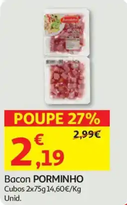 Auchan Bacon PORMINHO promoção