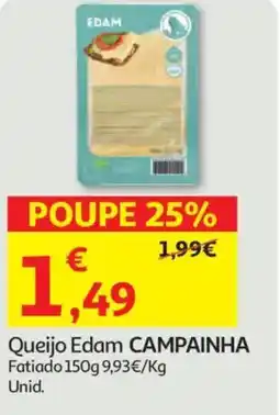 Auchan Queijo Edam CAMPAINHA Fatiado promoção