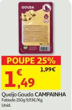 Auchan Queijo Gouda CAMPAINHA Fatiado promoção