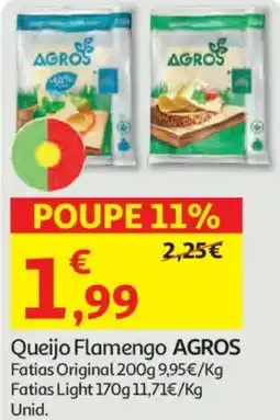 Auchan Queijo Flamengo AGROS promoção