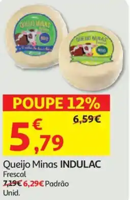 Auchan Queijo Minas INDULAC Frescal promoção