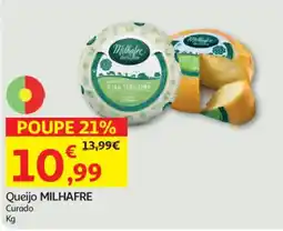 Auchan Queijo MILHAFRE Curado promoção