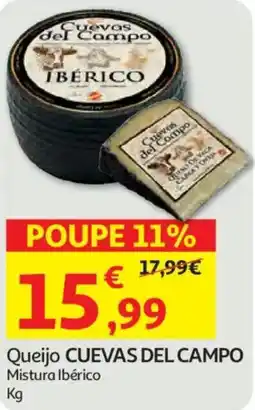 Auchan Queijo CUEVAS DEL CAMPO Mistura Ibérico promoção