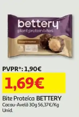 Auchan Bite Proteíca BETTERY Cacau-Avelã promoção
