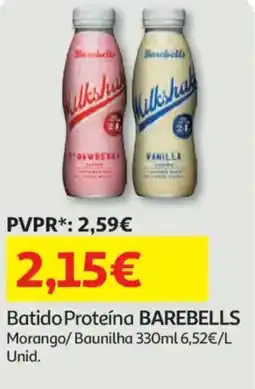 Auchan Batido Proteína BAREBELLS promoção