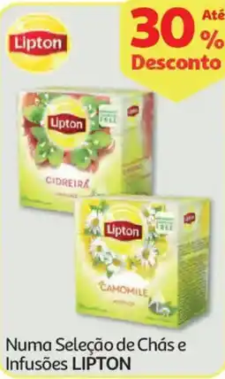 Auchan Numa Seleção de Chás e Infusões LIPTON promoção