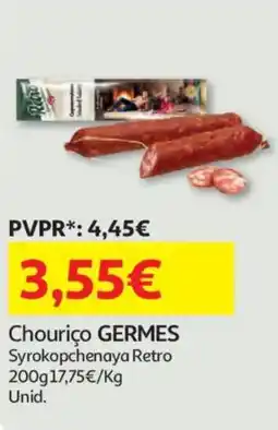 Auchan Chouriço GERMES promoção