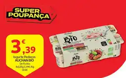 Auchan logurte Pedaços AUCHAN BIO promoção