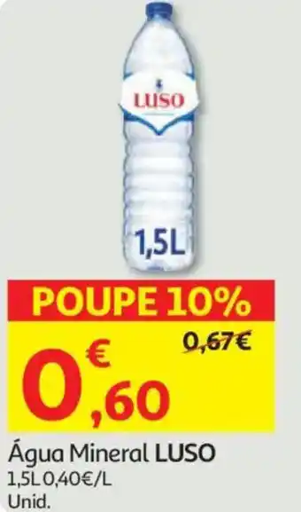 Auchan Água Mineral LUSO promoção
