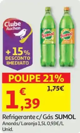 Auchan Refrigerante c/Gás SUMOL promoção