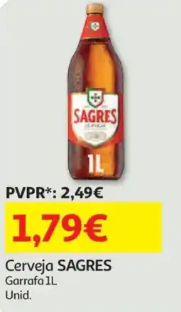 Auchan Cerveja SAGRES Garrafa promoção