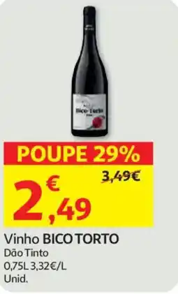 Auchan Vinho BICO TORTO promoção
