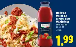 Lidl Italiamo Molho de Tomate com Manjericão promoção