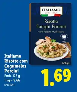 Lidl Italiamo Risotto com Cogumelos Porcini promoção