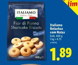 Lidl Italiamo Bolachas com Natas promoção
