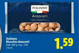 Lidl Italiamo Biscoitos Amaretti promoção
